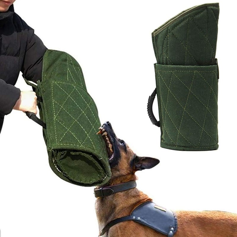 Morezi Dog Bite Sleeve Training Large Dogs Fits Pitbull German Shepherd K9 IPO Best for Young Dogs Puppy Playing Biting Tugging Toy Interactive Play  Green - Image 1