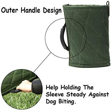 Morezi Dog Bite Sleeve Training Large Dogs Fits Pitbull German Shepherd K9 IPO Best for Young Dogs Puppy Playing Biting Tugging Toy Interactive Play  Green - Image 5