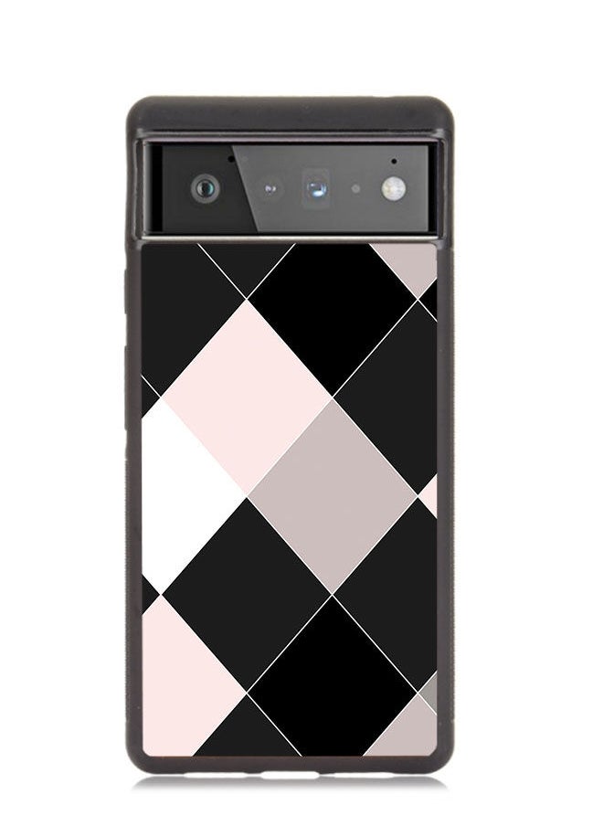 Okteq - TPU Protection and Hybrid Rigid Clear Back Cover Case Multicolored Shapes for Google Pixel 6 - Image 1