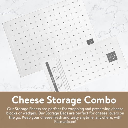 Formaticum - 10-Pack Reusable Cheese Storage Bags | Size 5" x 11" | Professional-Grade Cheese Strorage Bag | Store Cheese, Sandwiches, and Charcuterie | Kitchen Organization | Manufactured in Germany - Image 5