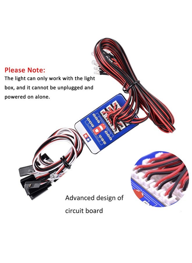 FPVKing 12 Rc Car Led Lighting Kit Steering Brake Simulation Flash Light For 1/10 Scale Models Yokomo Tamiya Hsp Hpi Axial Rc4Wd Traxxas - Image 5