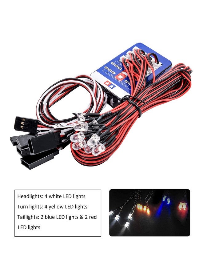 FPVKing 12 Rc Car Led Lighting Kit Steering Brake Simulation Flash Light For 1/10 Scale Models Yokomo Tamiya Hsp Hpi Axial Rc4Wd Traxxas - Image 3
