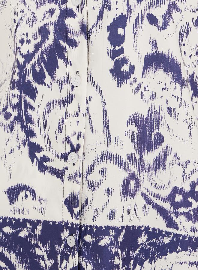 Styli Paisley Print Spread Collar Drop Shoulder Shirt - Image 4