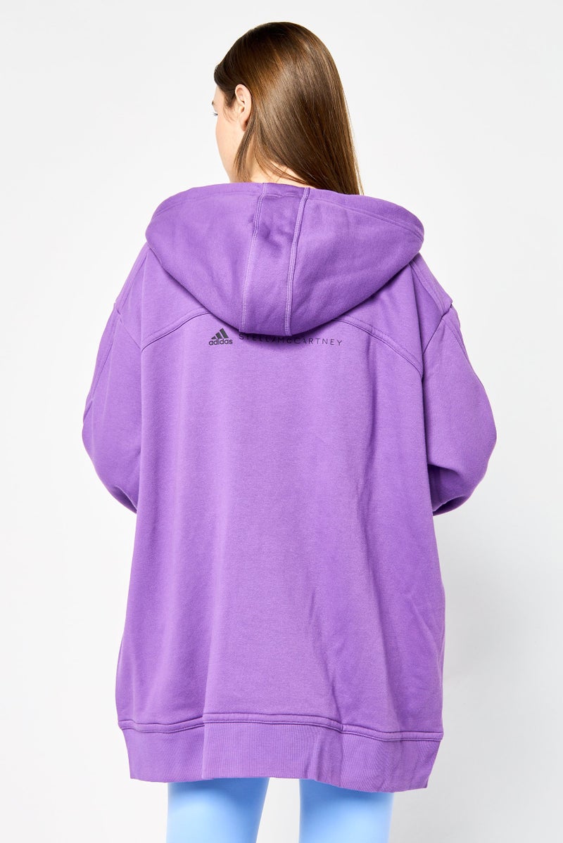 Adidas Adidas by Stella McCartney Maternity Sportswear Fit  3in1 Long Sleeve Outdoor Jacket, Purple  - Image 4