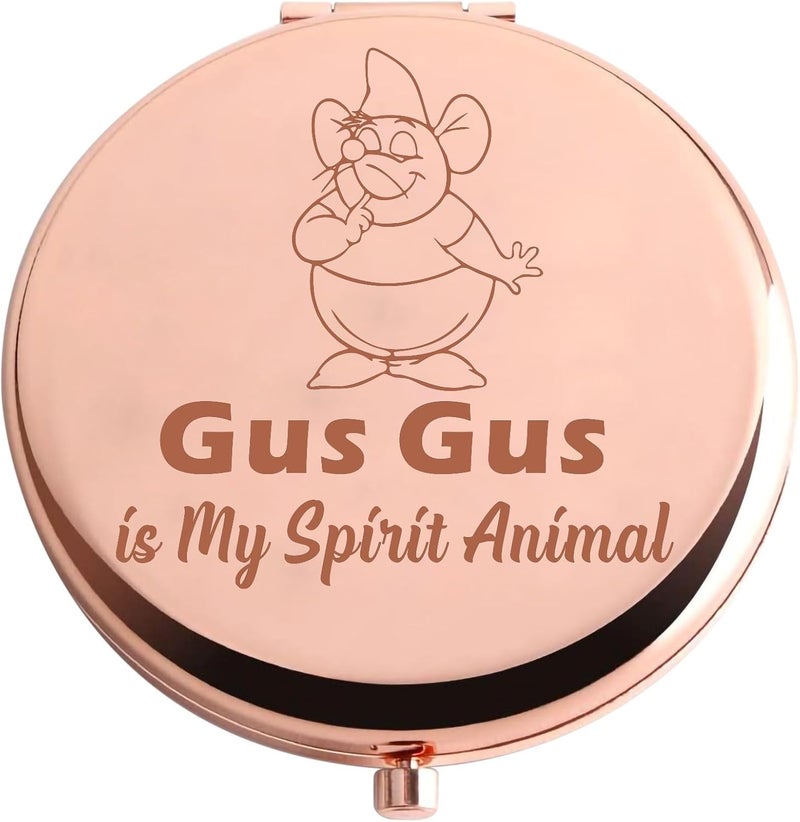 AKTAP Gus Gus The Mouse Pocket Mirror Gus Gus Gift Fairytale Story Inspired Gus Gus is My Spirit Animal Makeup Mirror (Gus Gus Mirror)