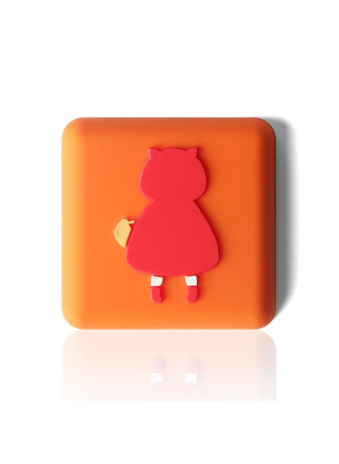 Thoraya Door Handle Bumper Cartoon Prevents Collision Self Adhesive Thickened Silent Door Handle Stopper for Door Refrigerator Furniture Little Red Hat  - Image 1