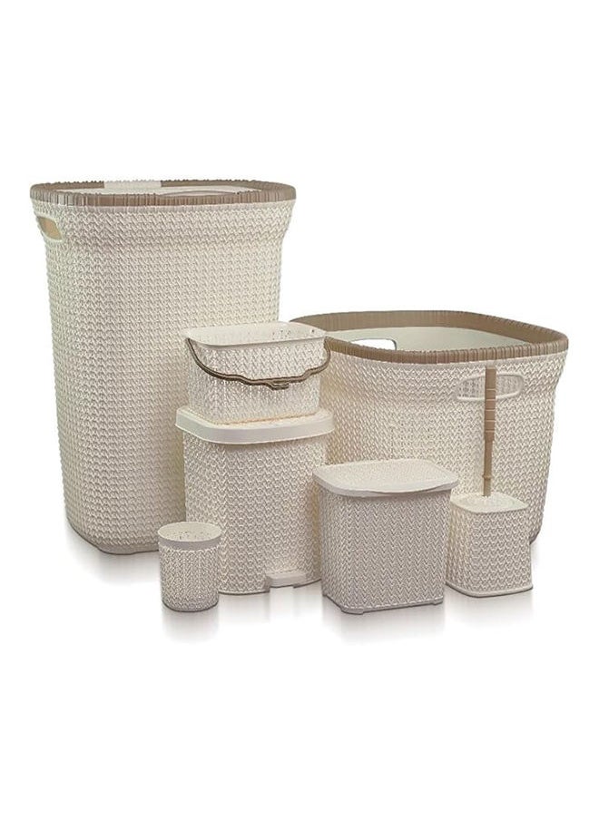 El Watania - Net Bathroom Plastic Set 7 Pcs - Image 1