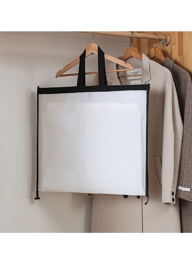 2 Pieces 180cm×60cm White Household Clothing Dust-Proof Bags, Dust-Proof Covers, Clothing Storage Bags, Hanging Garment Bag, Clothing Storage Dust-Proof Bags, Outdoor Clothing Storage Bag, Can Be Stacked, Hung, Suitable For Use At Home And During Travel.  - Image 5