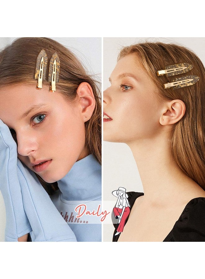 Aileam 8Pcs No Bend Hair Clips Bridesmaid No Crease Hair Clips Gold Glitter Makeup Creaseless Hair Clips Styling Hair Accessories For Bride Women Girls - Image 5