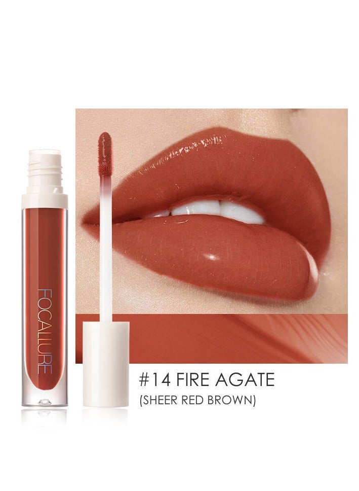 FOCALLURE High Shine Lip Glow Fire Agate FA-153 -14 - Image 1