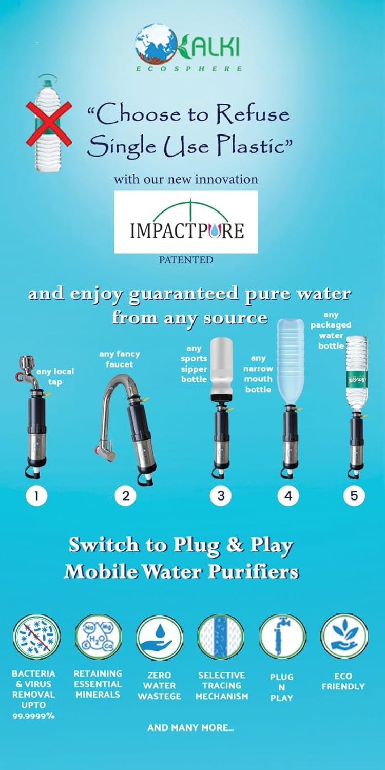 IMPACTPURE منقي المياه الخارجي IMPACTPURE بتقنية Plug Play متقدم UF نحاس نانو فضة Hi IV كربون KDF تقنية MHD تقضي على المواد الكيميائية PFOA PFAS البكتيريا الفيروسات محمول للسفر والتخييم - Image 5