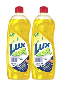 Lux Dishwash Liquid For Sparkling Clean Dishes Lemon 725ml (Pack of 2)  - Image 1