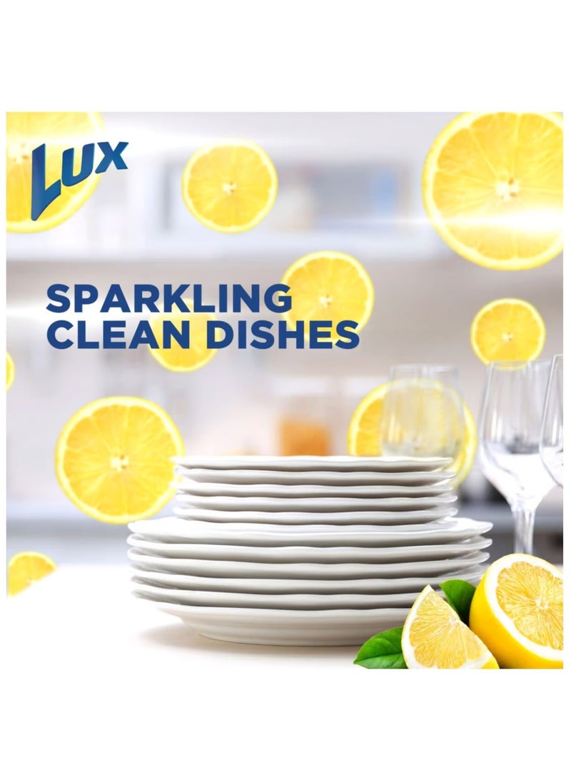 Lux Dishwash Liquid For Sparkling Clean Dishes Lemon 725ml (Pack of 2)  - Image 2