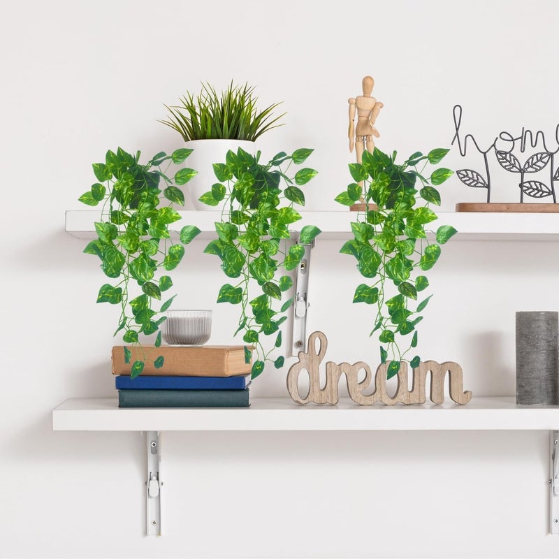 Tdas Plastic Artificial Plants With Pot Leaves Hanging Ivy Garlands Plant Greenery Vine Creeper Home Decor Door Wall Balcony Decoration Party 50 Cm 2 Pcs Money Plants - Image 5