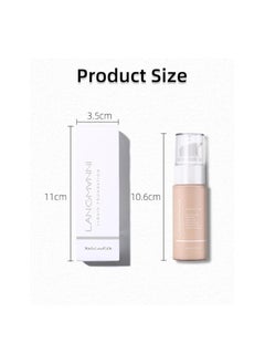 LANGMANNI Langmanni Matte Oil-Control Liquid Foundation: Fresh, Long-Lasting, Waterproof Coverage (Warm sun)  - Image 3
