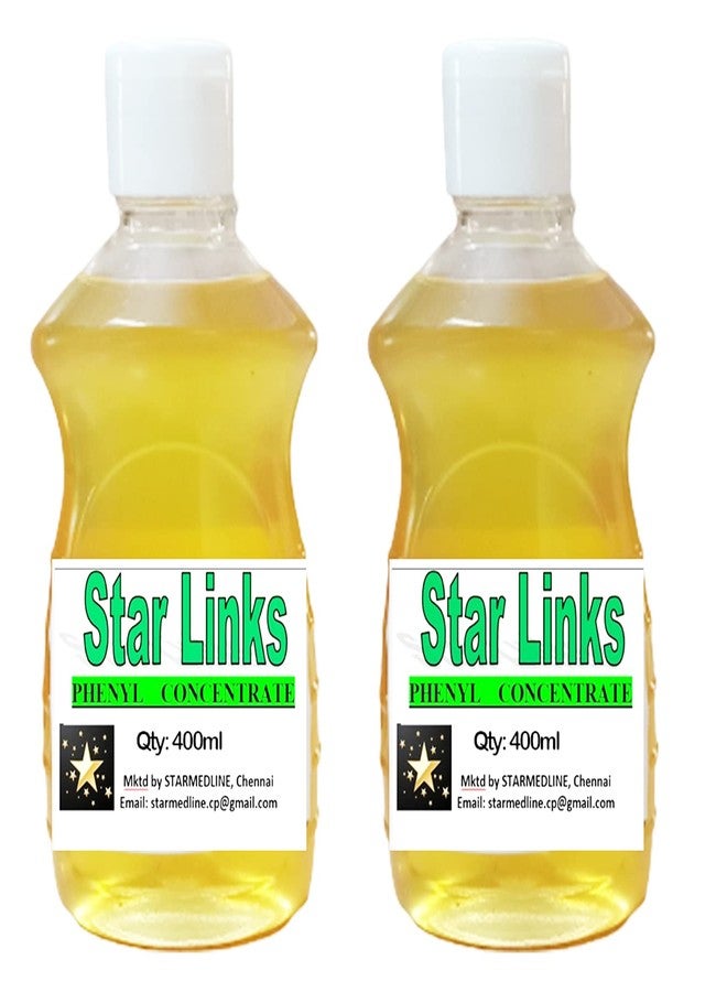 Phenyl Concentrate (Makes 20 litres of Pure White (thick) Phenyl When Mixed with Approx 20 litres of Salt Free Water) - 800ml (400ml * 2 Bottles)