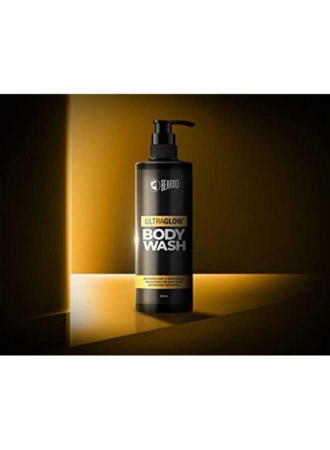 BEARDO Ultraglow Body Wash For Men 200Ml | Brightens Skin Tone | Removes Dirt & Dead Cells | Contains Mulberry & Bearberry Extracts | For Face And Body | Refreshes Instantly - Image 1