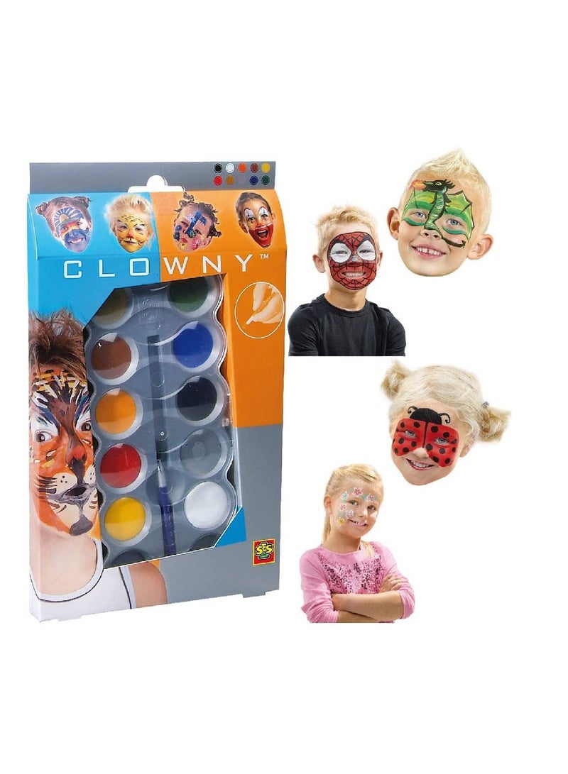 SES Creative -  Clowny Face Paint 10 Colours - Image 4