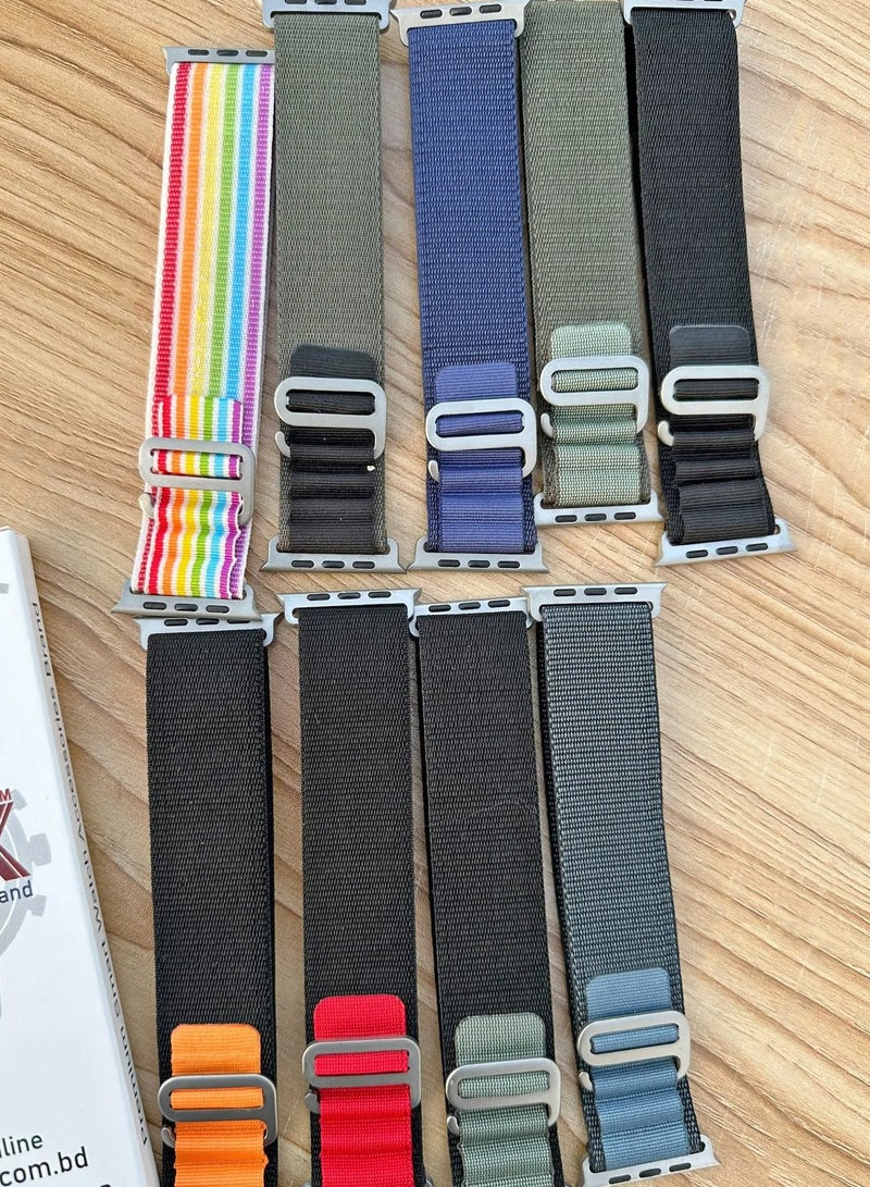 Trail Loop Strap for Apple Watch Ultra Band 49mm 45mm 44mm 42mm iWatch Ultra Band Men Women, Rugged Sport Strap Soft Nylon Wristband for iWatch Ultra 2 Bands Series 9 8 7 6 5 4 3 2 1 SE  - Image 3