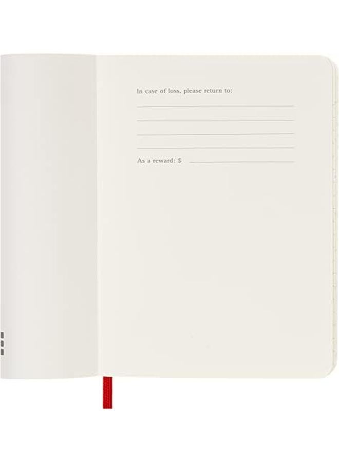 موليسكين 2023 دفتر ملاحظات أسبوعي 12 متر جيب أحمر قرمزي غطاء ناعم 3.5 × 5.5 - Image 2