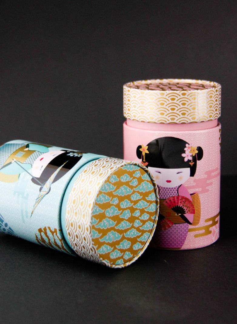 تيلاند حاوية شاي صغيرة من الجيشا مع أغطية مزدوجة محكمة الغلق لأكياس الشاي والشاي السائبة 150 جرام - Image 3