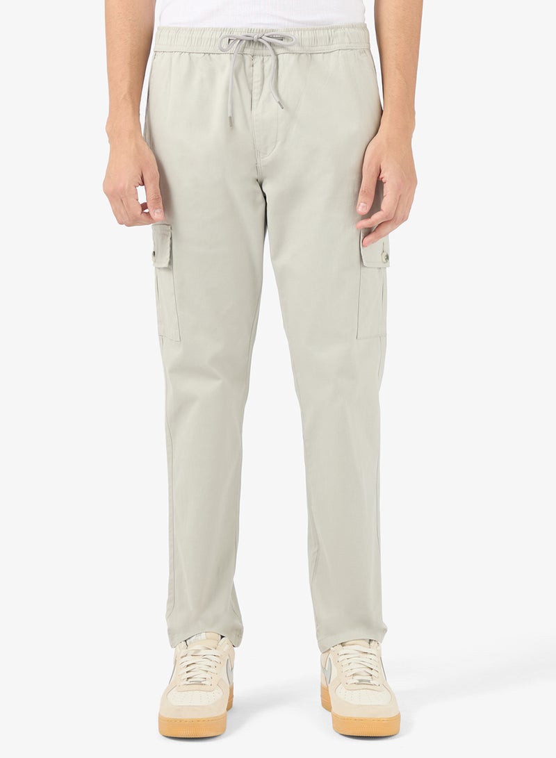 سفنتي فايف بنطلون كارجو بقصة ضيقة فاخرة - Image 1