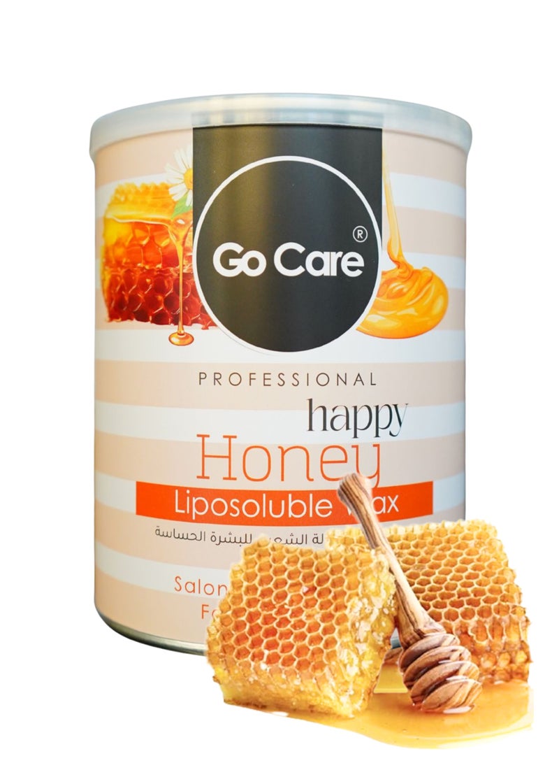 GoCare Professional Liposoluble Hair Wax in Can - Honey 600ml - Image 1