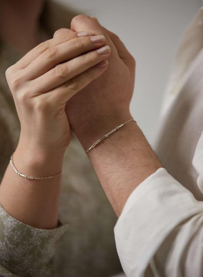 INTESHA® Morse Code Bracelet for Women - Dainty 18K Gold Plated Beaded Bracelet, Adjustable Anti Tarnish Minimalist Jewelry, Meaningful Gift for Her Everyday Wear & Gift,Unisex Bracelet - Image 3