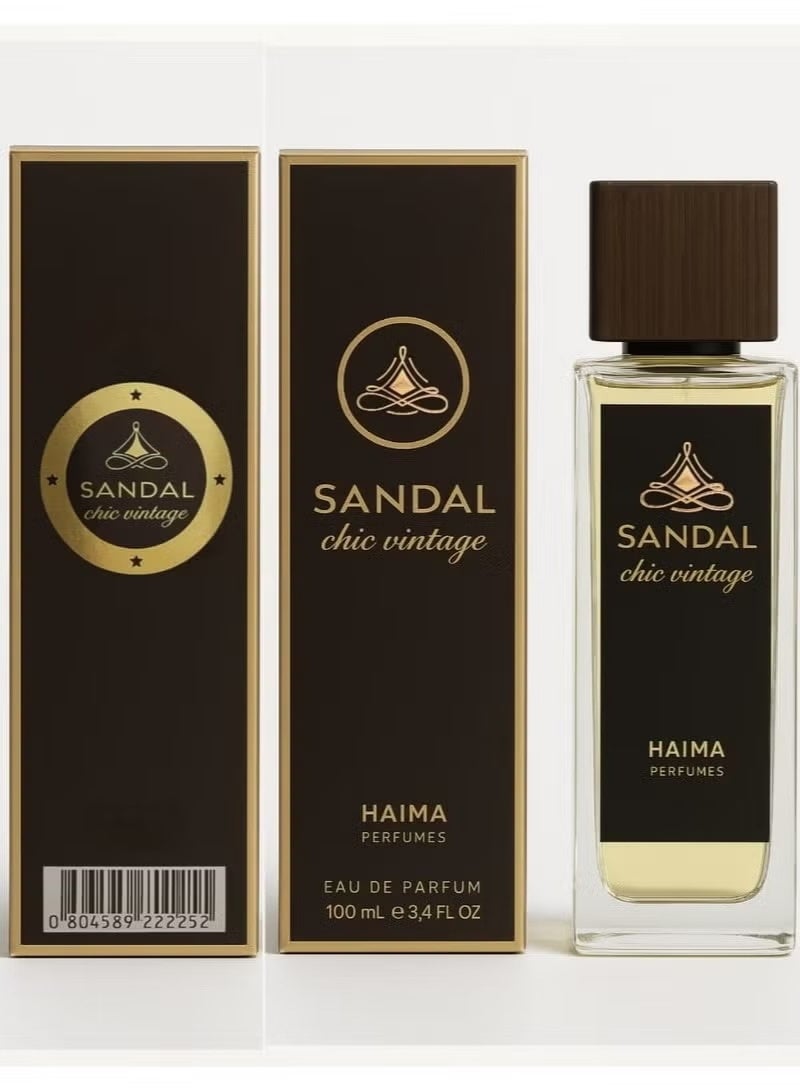 Hami Perfumes Chic Vintage Sandalwood Perfume for Men and Women - Eau de Parfum, 100ml