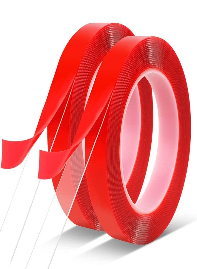 TRUEBOND Double Sided Polyester Tape Red Liner (Size - 24mm X 25 Meter) pack of 2 - Image 1