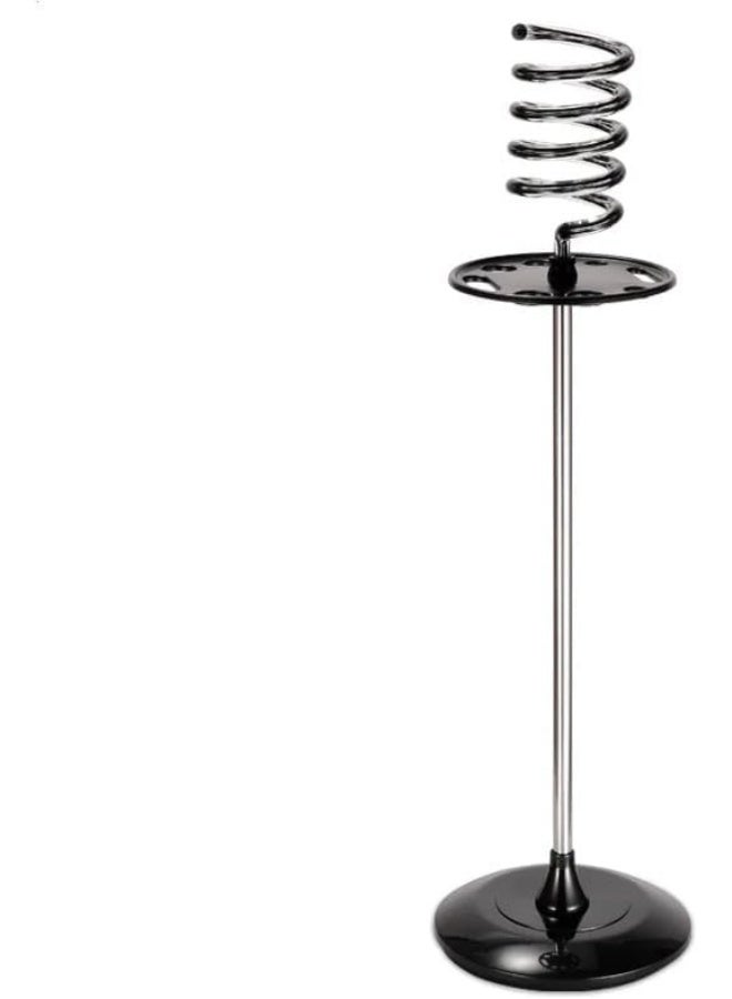 ماركة غير محددة SAFENHAND Professional Hair Dryer Holders Salon Spiral Stainless Steel Dryer Holder Hair Dryers Straighteners Desk Top Desk Mount Stand with Tray  - Image 1