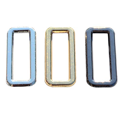 DGOL 30pcs 1 inch Thin Belt Bag Die Cast Rectangle Ring Buckles Webbing Strap Loops Adjuster Square Buckle in 3 Color - Image 3