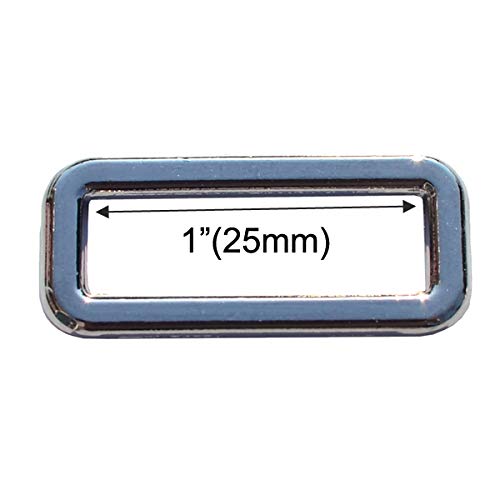 DGOL 30pcs 1 inch Thin Belt Bag Die Cast Rectangle Ring Buckles Webbing Strap Loops Adjuster Square Buckle in 3 Color - Image 5