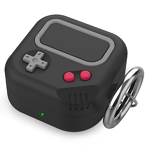 TRONWIN Galaxy Buds Pro 2 case, Retro Game Design Case for Samsung Galaxy Buds 2 Pro/Live/Fe, Silicone Case Cover for Men/Women (Black) - Image 1