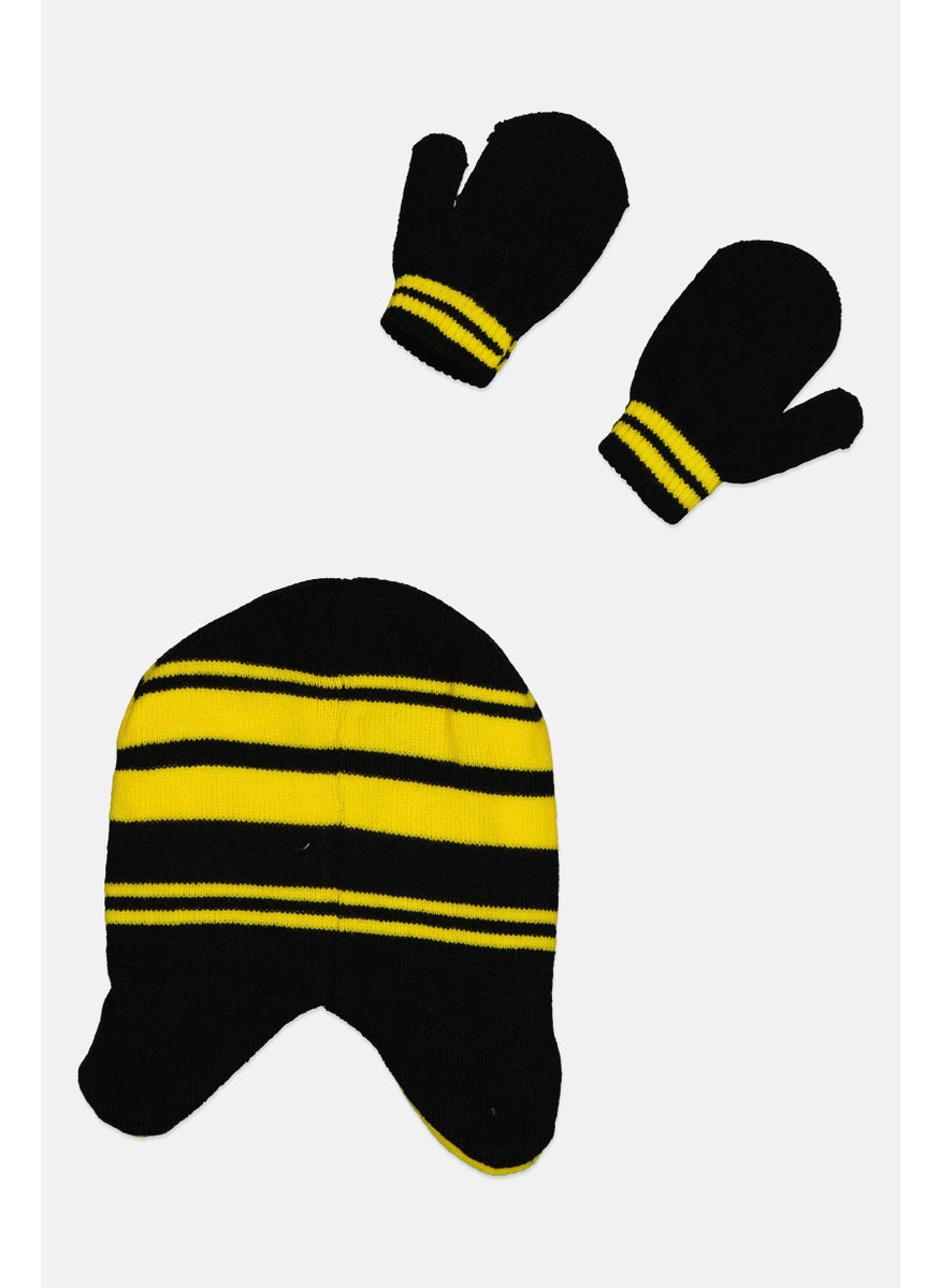 Toddlers Boy 2 Pcs Beanie And Gloves Set, Black - pzsku/Z521D865F4D0580B68F26Z/45/_/1737642026/b93aa133-f2e4-4398-a01f-513b993400f6