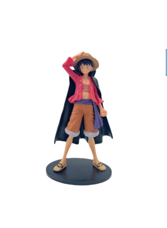 Artistic King Style Luffy Manteau Battle Suit Squatting Posture Figurine Model Boxed Handheld Toy One Piece Series-Color:Stand Cape Luffy (bag) - Image 1