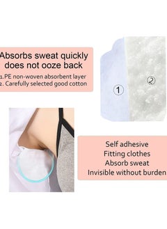 Y&D 20 Pcs Sweat Pads Underarm Armpit Block for Sweating Women and Men Premium Shield Fight Hyperhidrosis,Comfortable Unflavored Disposable Underarm Pads Non Visible Dress Guards  - Image 5