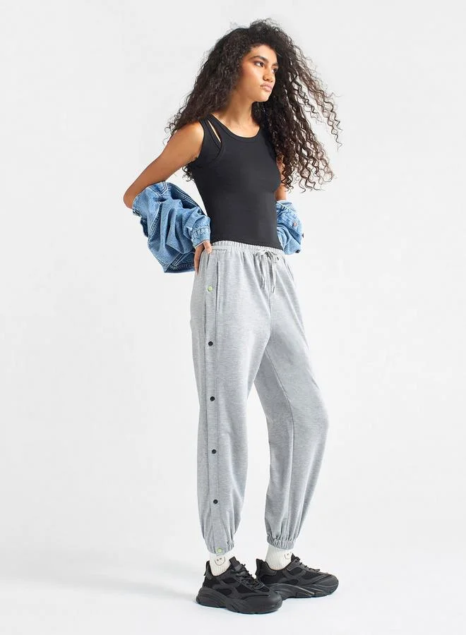 سبلاش فيڤ بنطلون رياضي سادة برباط إغلاق وجيوب