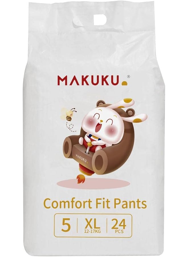 Makuku Comfort Fit Pants Diapers Size 5 (12 17Kg) 12 17 Months 24 Pieces