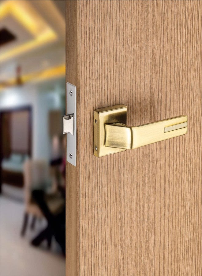 SARDAR Zora Antique Mortise Door Lock Set for Main Door/Bedroom/Bathroom - 3 Brass Keys - Handle Lock for Home/Office/Hotel (No Keys for Bathroom) - Image 1