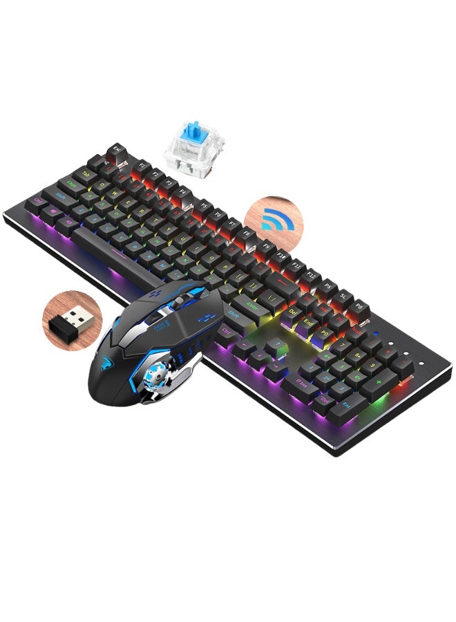 EBMINI New Mechanical Office Gaming Esports Mouse and Keyboard Set