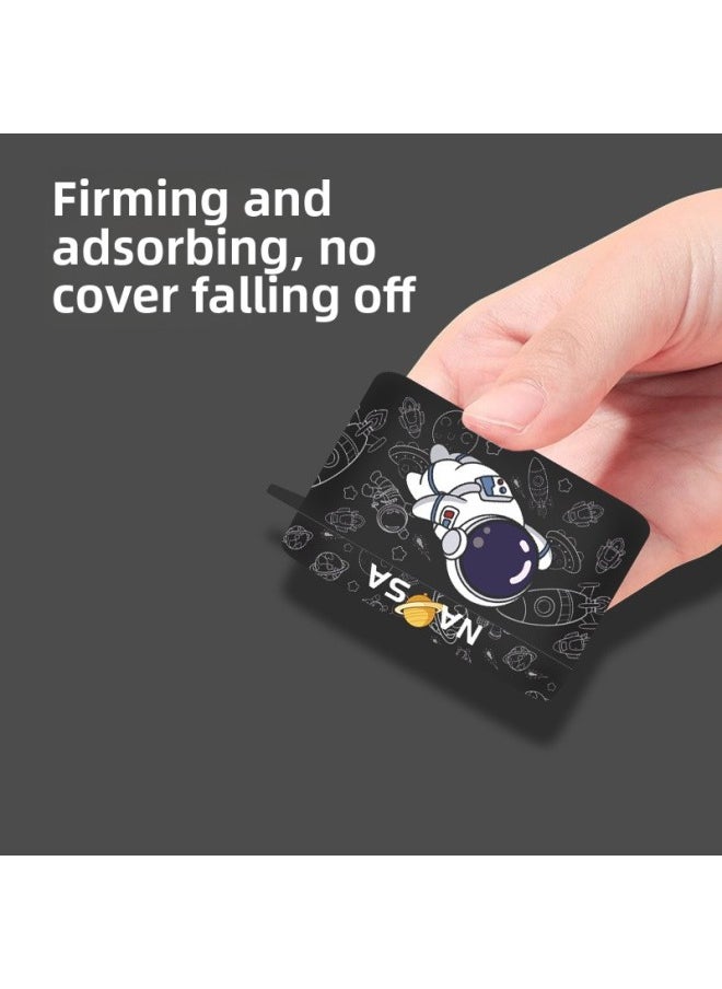 Suitable For Weak Water Sand Openfree Protective Sleeve Ear Clip Type Weak Water Sand Openfree Bluetooth Earphone Shell-Color:Black Flying Man + Lanyard [frosted Soft Shell]-Model:Sand Glass When The Water Is Weak