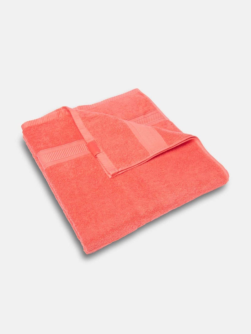 TIQH Ultra Absorbent and Eco-Friendly 100% Bamboo Cotton Bath Towel - 30" x60" (Coral) - Image 3