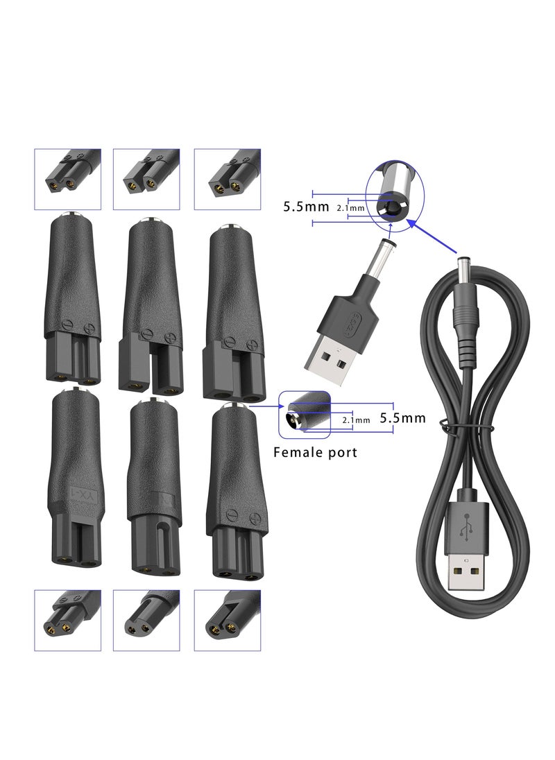 7 PCS Power Cord 5V Replacement Charger USB adapter, Electric Hair Clippers, Beard trimmers, Electric Hair Clippers, Beard trimmers, Shavers, Beauty Instruments, Desk Lamps, Purifiers. - Image 4