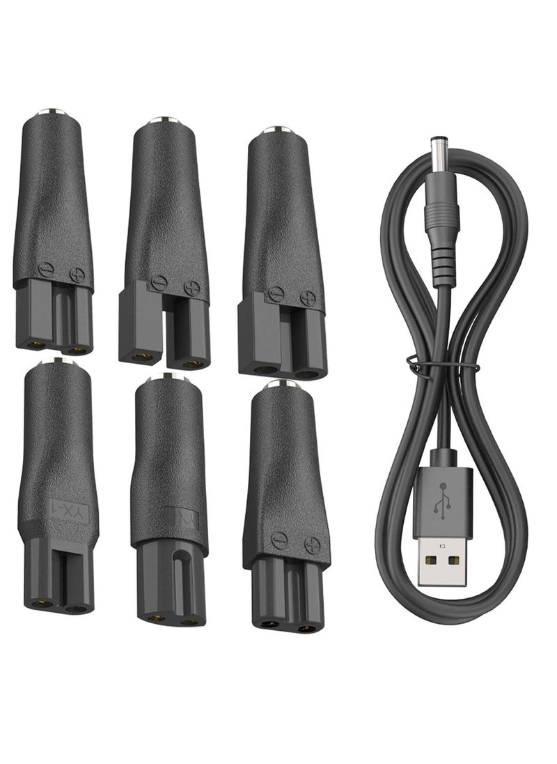 7 PCS Power Cord 5V Replacement Charger USB adapter, Electric Hair Clippers, Beard trimmers, Electric Hair Clippers, Beard trimmers, Shavers, Beauty Instruments, Desk Lamps, Purifiers. - Image 1