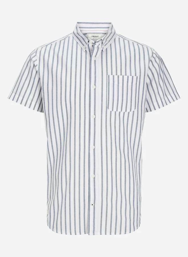 PRODUKT Keith Oxford Short Sleeve Regular Fit Shirt