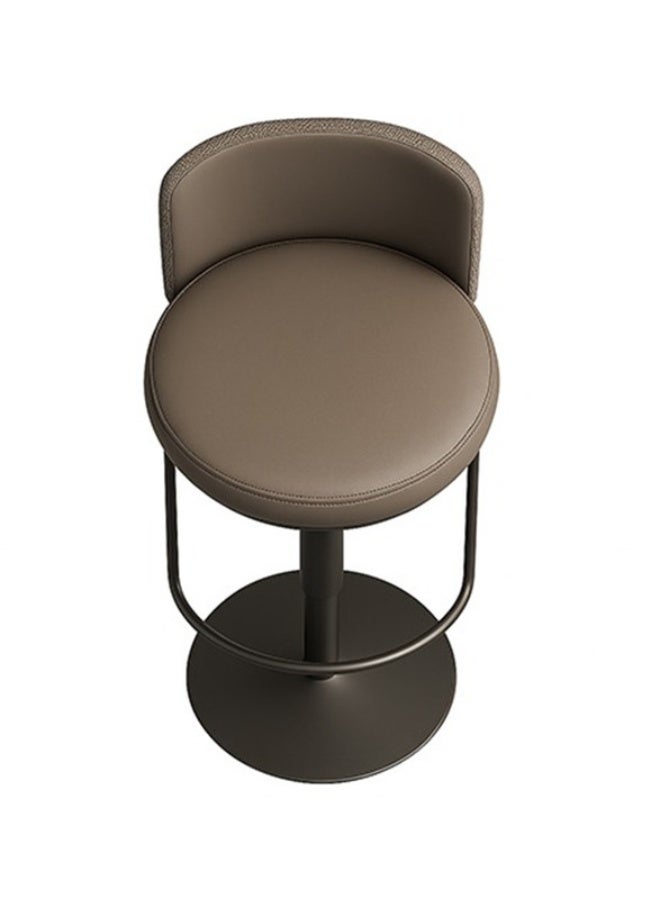 YI ONE Bar Chair & Bar Stool – Titanium PU Leather Seat with Swivel Rotation, Adjustable Height, Footrest & Back Support, High-Quality Modern Design for Kitchen & Home - Image 2