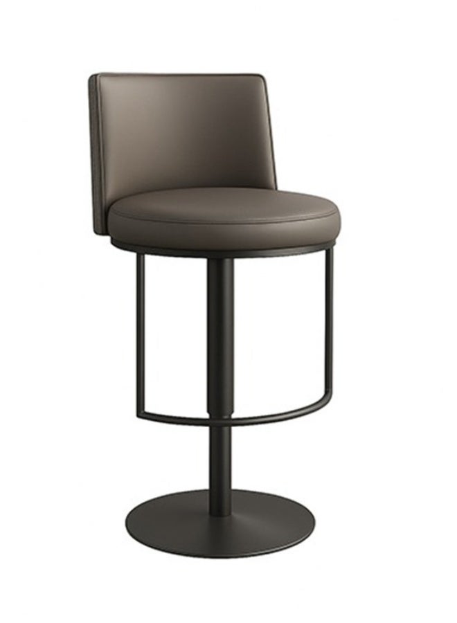 YI ONE Bar Chair & Bar Stool – Titanium PU Leather Seat with Swivel Rotation, Adjustable Height, Footrest & Back Support, High-Quality Modern Design for Kitchen & Home - Image 4