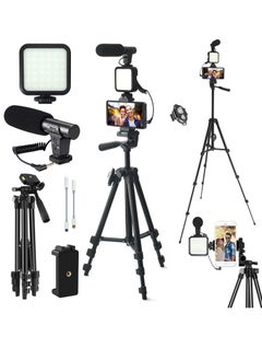 ELTRAZONE YouTube Vlogging Starter Kit – Complete Set with HD Camera, Microphone, Tripod, LED Ring Light, and Accessories for Beginner Content Creators, Vloggers, and Streamers – All-in-One Bundle for High-Quality Videos  - Image 1