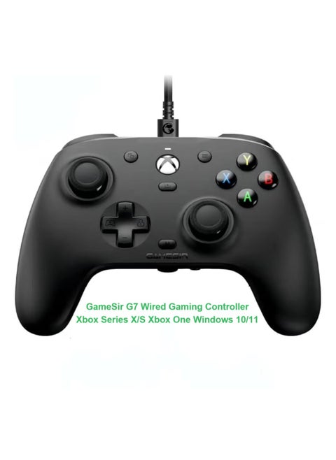 Classic Gamepad GameSir G7 Wired Gaming Controller for Xbox Series X/S, Xbox One, Windows 10/11 Mappable Buttons with Hall Effect Joysticks/Hall Trigger, 3.5mm Audio Jack Swappable Faceplates